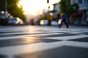 Selective Focus on Zebra crossing road for a Safety
