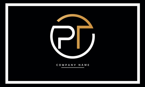 TP, PT, T, P Abstract Letters Logo Monogram