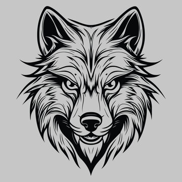 Wolf Vector Art Illustration Design 
