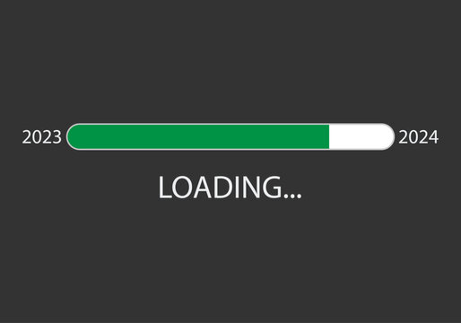 Pantalla de carga del a&ntilde;o 2023 a 2024.