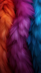 Obraz premium Multicolored feathers background. Colorful feathers texture for background.