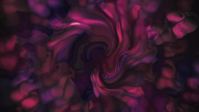 Pink and purple flower painting flower animation 