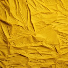 "Vintage Aesthetics: Crinkled Texture of Aged Yellow Paper Background"