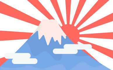 富士山のイラスト