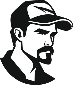 recommend clip art: Side Profile Men's Haircut Vector Illustration