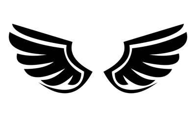 wings logo vector icon