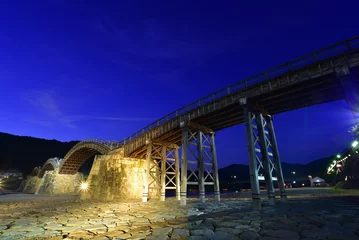 Photo sur Plexiglas Le pont Kintai 山口県の錦帯橋