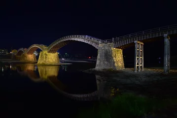 Photo sur Plexiglas Le pont Kintai 山口県の錦帯橋