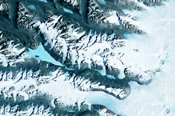 Antarctica from space. Elements of this image furnished by NASA