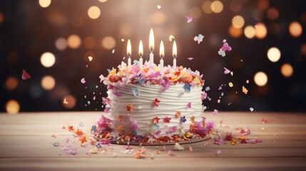 A joyous celebration white cake