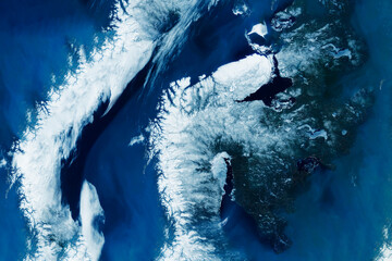 Antarctica from space. Elements of this image furnished by NASA