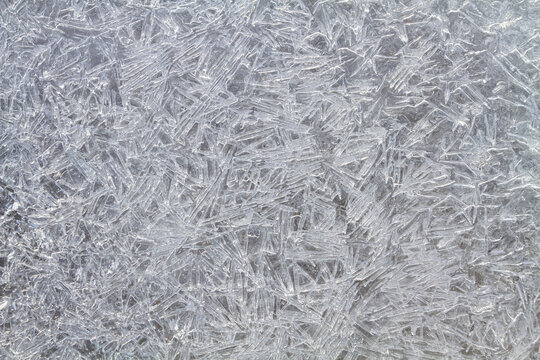 abstract pattern formed by smoothed ice needles
