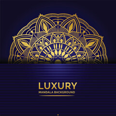 Abstract luxury background golden mandala pattern style decorative beautiful pattern 	