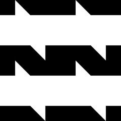 Zigzag lines ornament. Seamless pattern. Jagged stripes motif. Waves ornate. Curves image. Wavy figures background. Digital paper, textile print, web design, abstract illustration. Vector artwork.