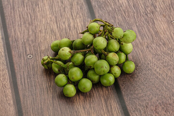 Raw ripe wild pea eggplant