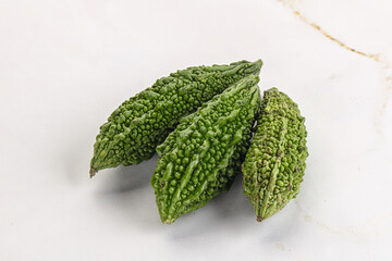 Green raw bitter lemon vegetables