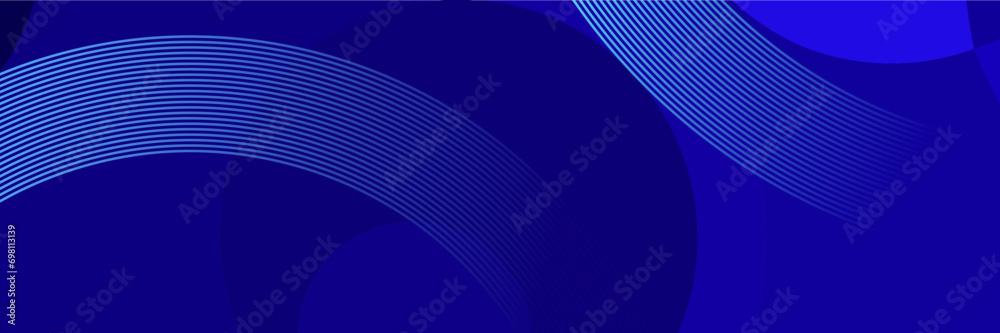 Aufkleber abstract blue elegant gradient background with glowing lines