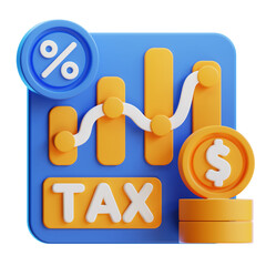Tax Analytic 3D Icon