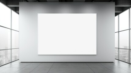 empty billboard without text on a  building, super realistic photo in high quality,front view. mock-up, copy space,copyspace, space for text,banner