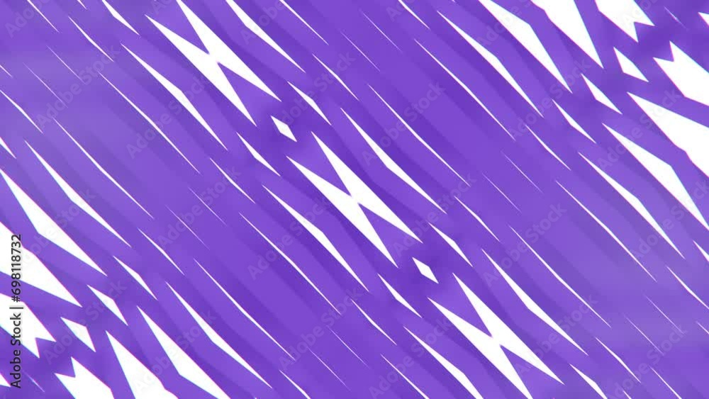 Poster Dynamic composition with a stripe pattern. 3d rendering loop animation 4K
