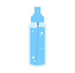 Plastic Spray Bottle Vector Illustration