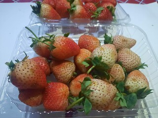 strawberries in a basket
