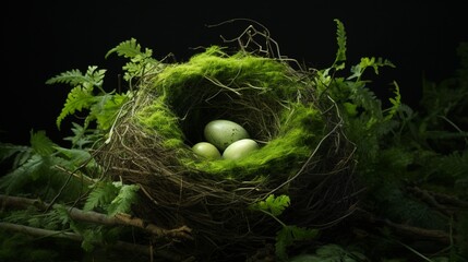green nest.