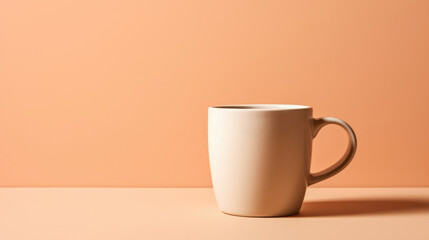 Blank coffee beverage white object background morning drink breakfast mug tea clean cup empty
