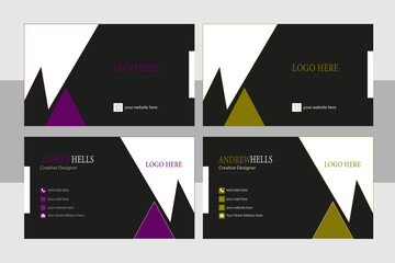 Creative and modern business card template,and simple
 business Design