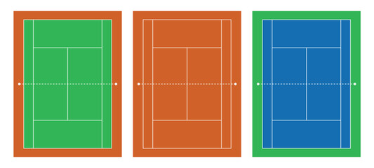 Tennis Court Diagram	