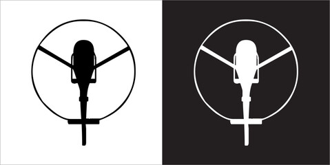 Illustration vector graphics of aircraft identification icon