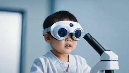 child doing STEM, virtual reality, technology