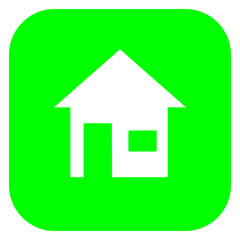 hose icon, home icon button on square background