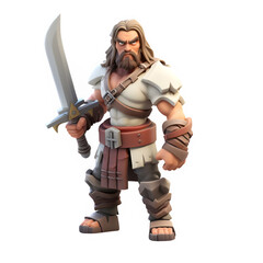 Obraz premium medieval knight with sword