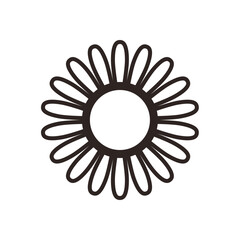 Echinacea Flower Outline Icon