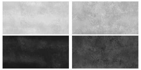 Fototapeta na wymiar Texture pack grunge wall set of 4 elements. Fully traced vector textures for professional use. Image traced abstract grunge wall colorful