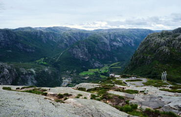 landscape with mountains in norway