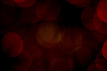 red blurred bokeh lights on black background.overlay for your images.