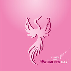 Fototapeta na wymiar International Women's Day template 