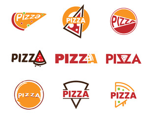 Set of Pizza Restaurant logo