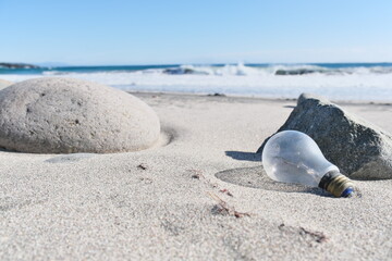 田牛海水浴場　電球　静岡県下田市　Taju Beach, Shimoda City, Shizuoka Prefecture, Japan