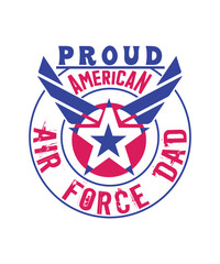 proud american air force dad svg