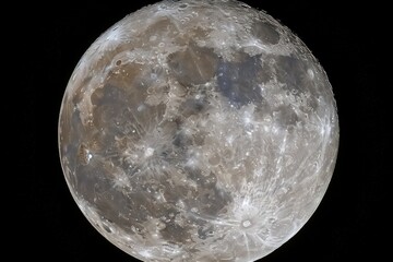 An image showcasing the moon's surface against the backdrop of the cosmos, highlighting its stark beauty in the vastness of spac - obrazy, fototapety, plakaty