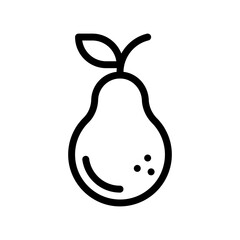 pear line icon