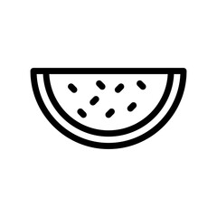 watermelon line icon