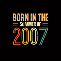 Born in the summer of 2007
