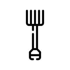 pitchfork line icon