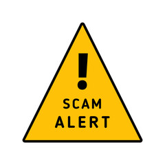 Scam or warning sign for fraud alert