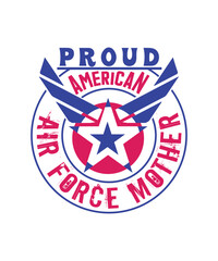 proud american air force mother svg