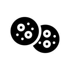 ginger cookies glyph icon